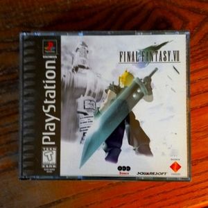 Final Fantasy VII, black label, PS1